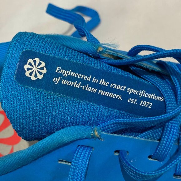 Nike Odyssey React Flyknit 2 Running Shoes Blue Orange BQ1676-402 Men's Size 8 - Picture 15 of 16